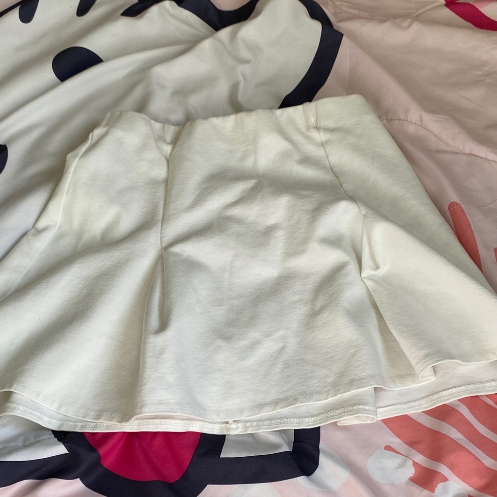 Papermoon Cream Skater Skirt